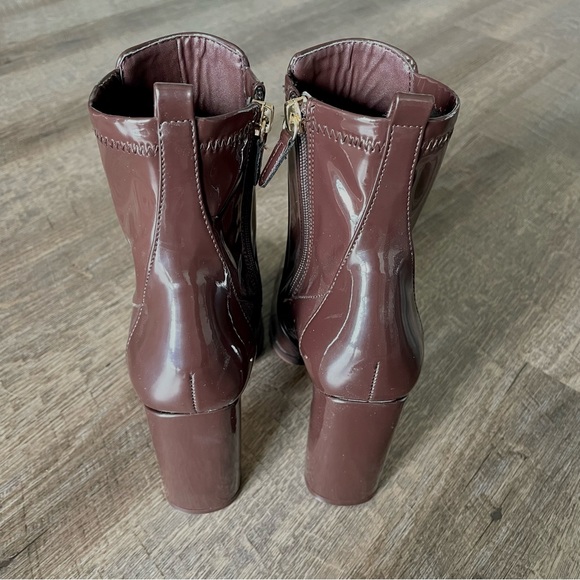 ALDO Aurla Sock Boot Heels | Dark Brown - Picture 7 of 8